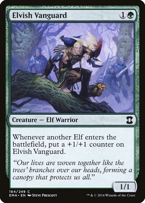 Elvish Vanguard card from EMA #164