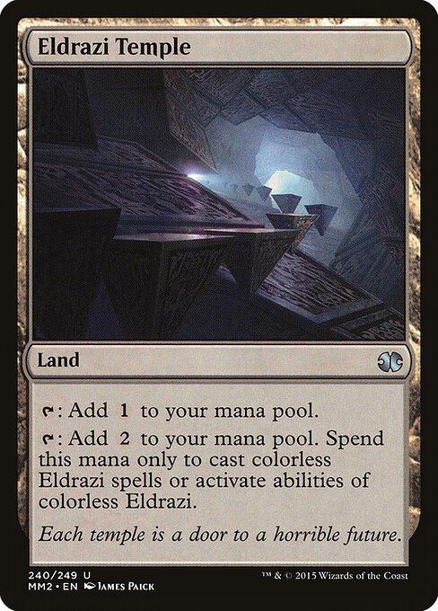 Eldrazi Temple card from MM2 #240