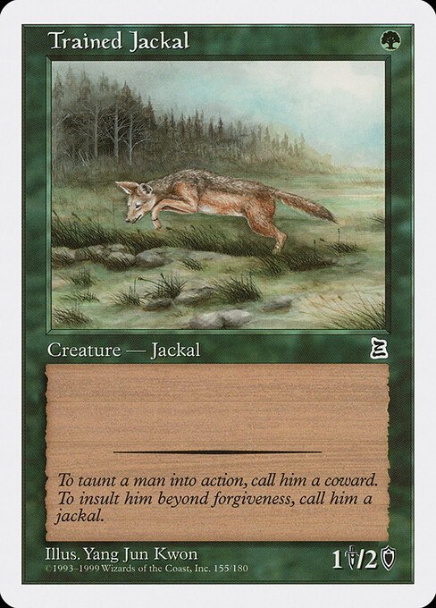 Trained Jackal card from PTK #155