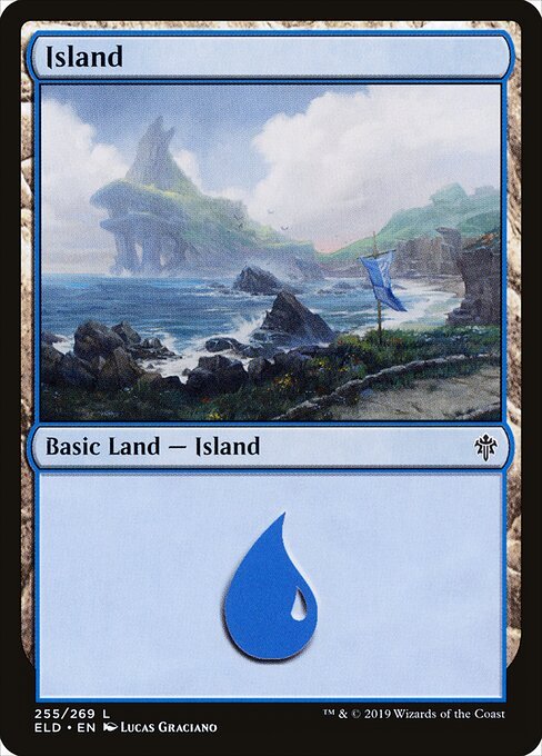 Island (255) card from ELD #255