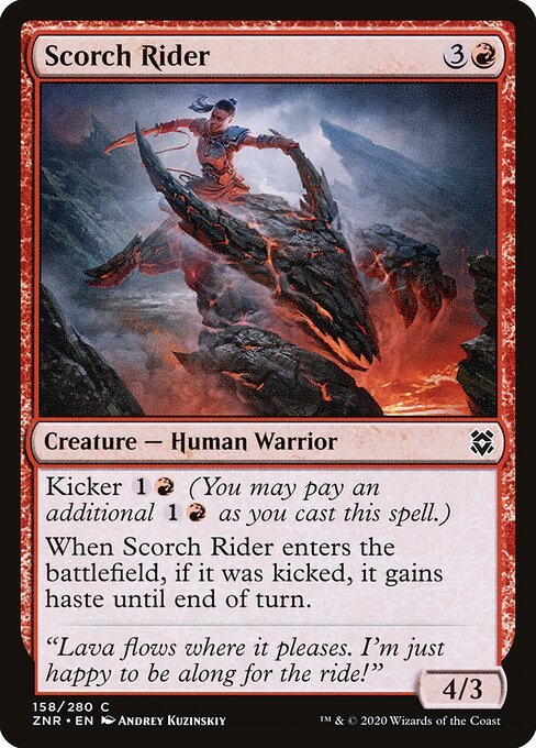 Scorch Rider card from ZNR #158