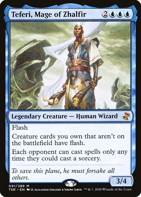 Teferi, Mage of Zhalfir card from TSR #91