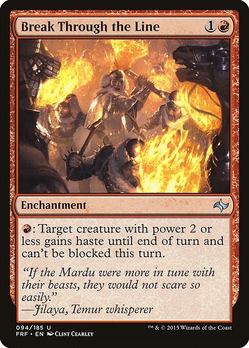 Break Through the Line card from FRF #94