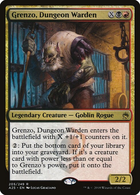 Grenzo, Dungeon Warden card from A25 #205