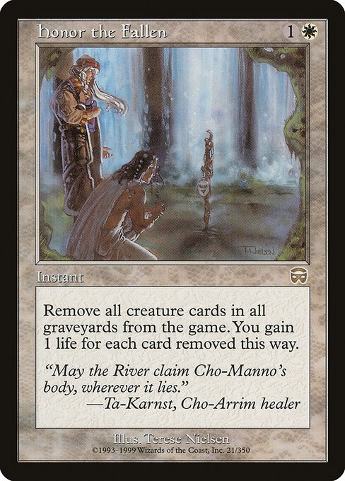 Honor the Fallen card from MMQ #21
