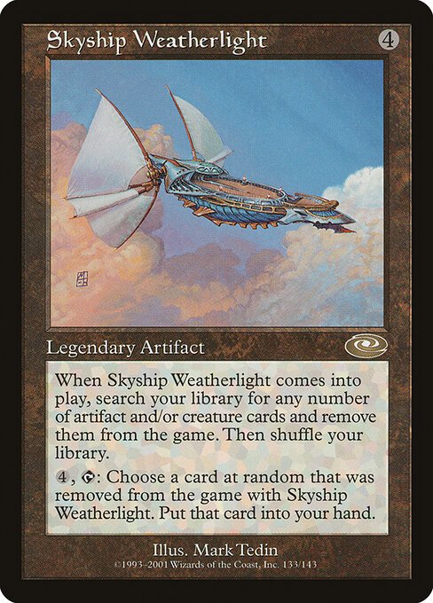 Skyship Weatherlight card from PLS #133