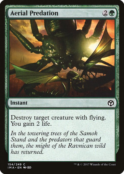 Aerial Predation card from IMA #154