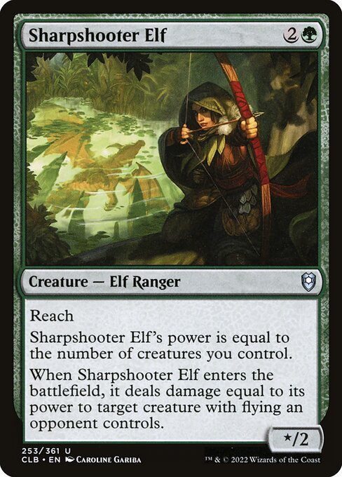 Sharpshooter Elf card from CLB #253