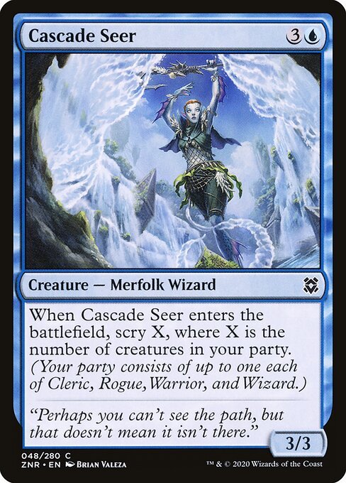 Cascade Seer card from ZNR #48