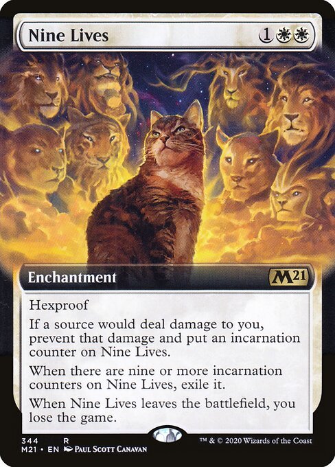 Nine Lives card from M21 #344