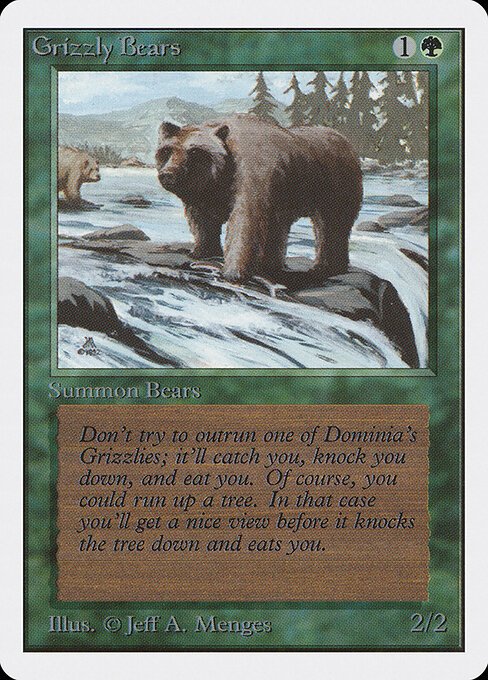 Grizzly Bears card from 2ED #product-9080
