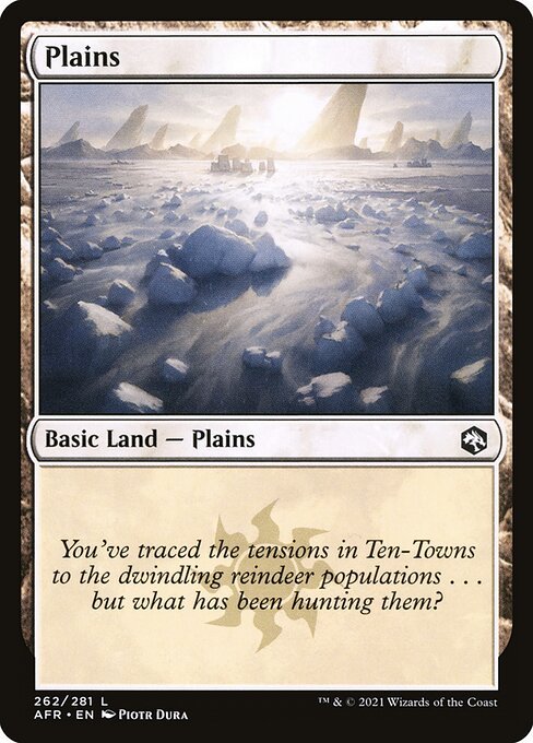Plains (262) card from AFR #262