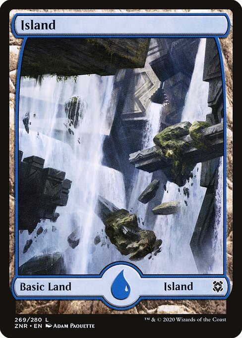 Island (269) - Full Art card from ZNR #269