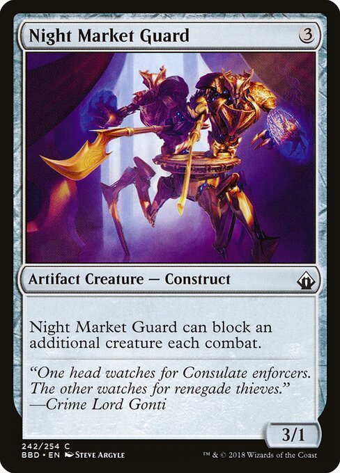Night Market Guard card from BBD #242