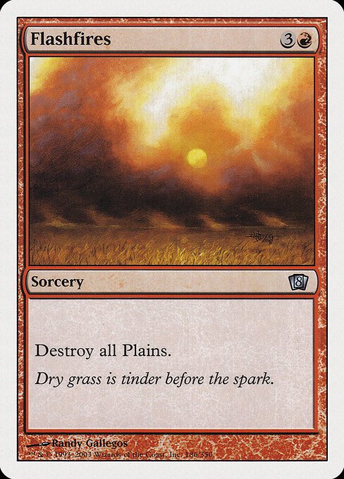 Flashfires card from 8ED #186