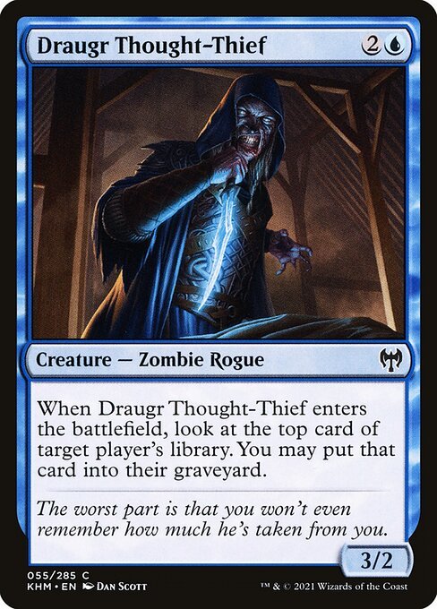 Draugr Thought-Thief card from KHM #55