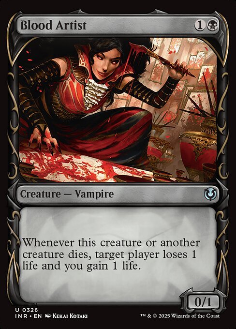 Blood Artist card from INR #326