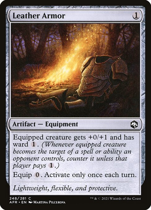 Leather Armor card from AFR #248