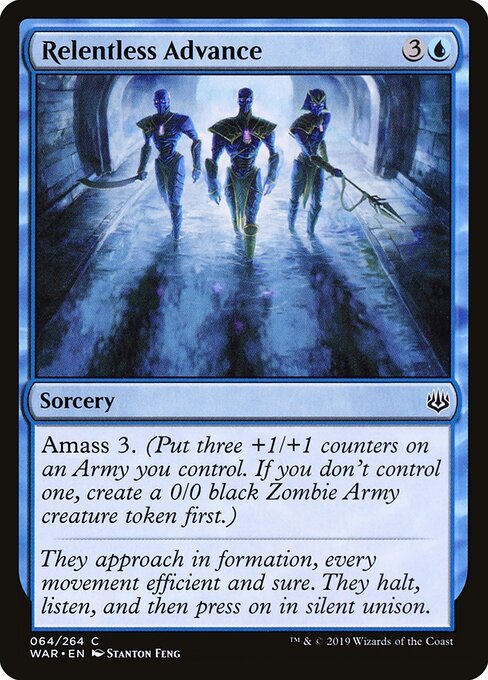 Relentless Advance card from WAR #64