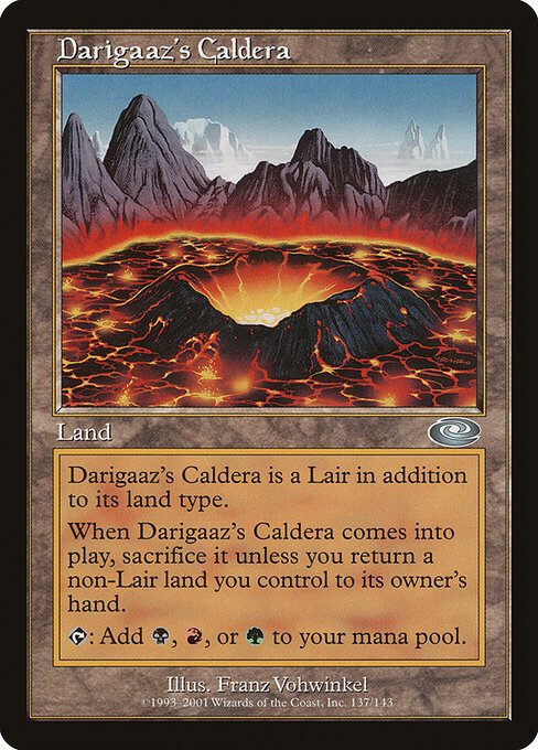 Darigaaz's Caldera card from PLS #137