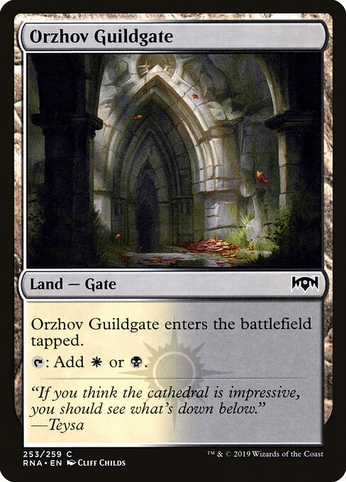 Orzhov Guildgate card from RNA #253