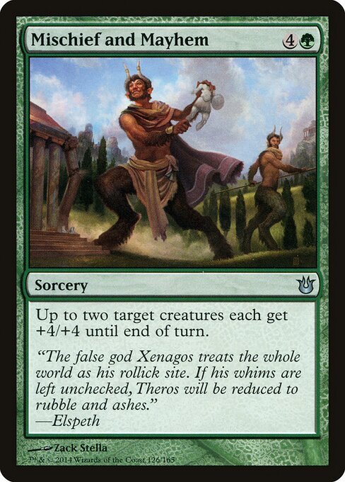 Mischief and Mayhem card from BNG #126
