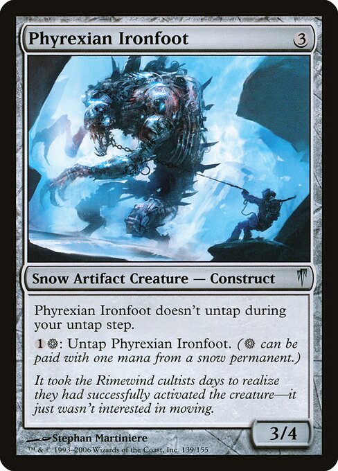 Phyrexian Ironfoot card from CSP #139