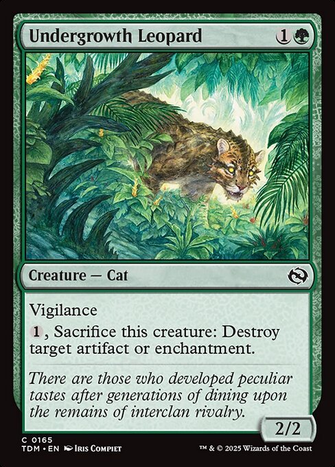 Undergrowth Leopard card from TDM #165