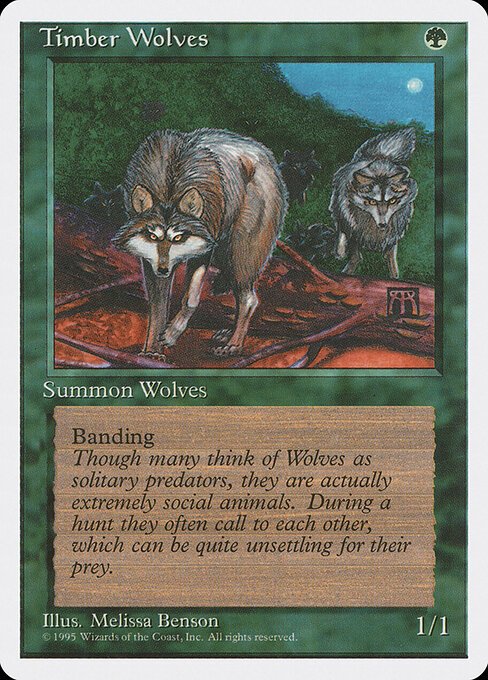 Timber Wolves card from 4ED #product-1957