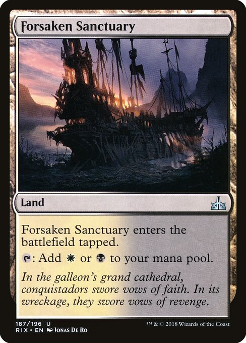 Forsaken Sanctuary card from RIX #187