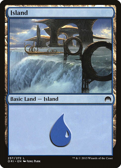 Island (257) card from ORI #257