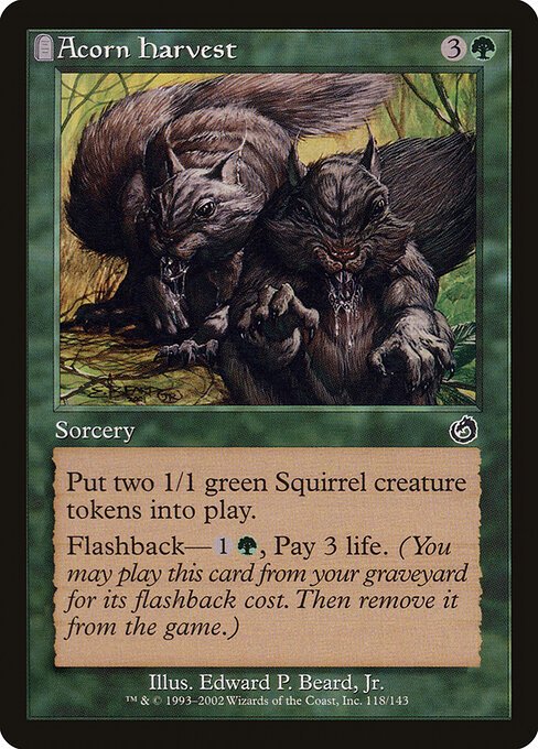 Acorn Harvest card from TOR #118