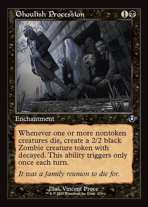 Ghoulish Procession card from INR #378
