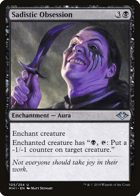 Sadistic Obsession card from MH1 #105