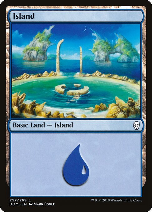 Island (257) card from DOM #257