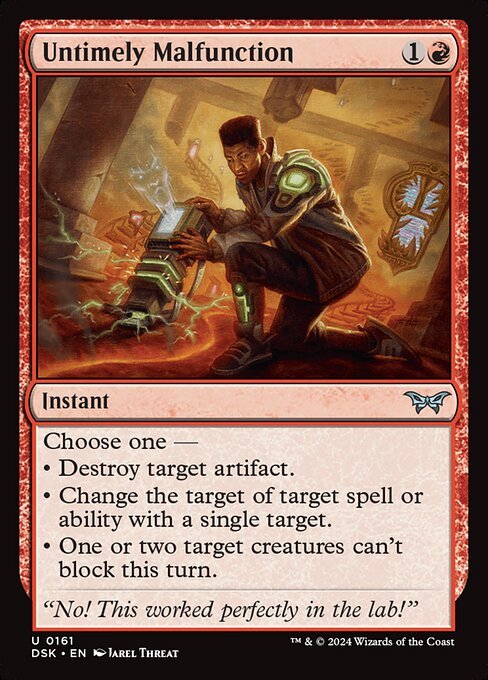 Untimely Malfunction card from DSK #161