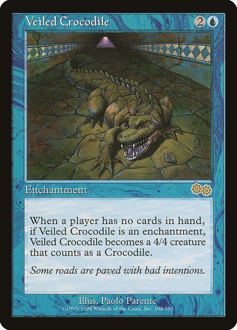 Veiled Crocodile card from USG #108