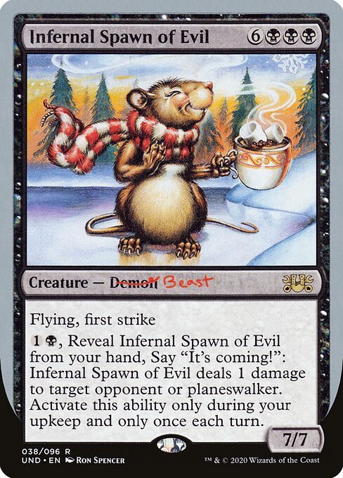 Infernal Spawn of Evil card from UND #38