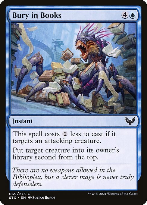 Bury in Books card from STX #39