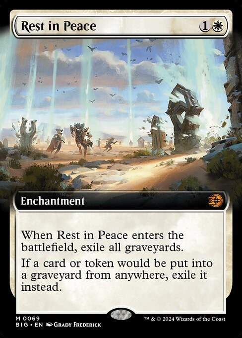 Rest in Peace card from BIG #69