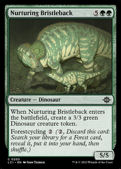 Nurturing Bristleback card from LCI #203