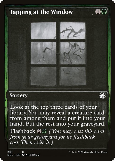 Tapping at the Window card from DBL #201