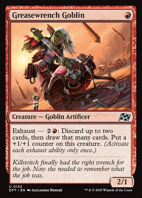 Greasewrench Goblin card from DFT #132