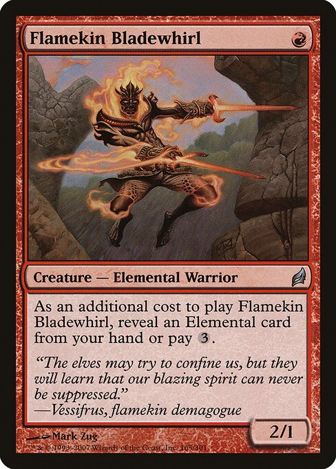 Flamekin Bladewhirl card from LRW #165