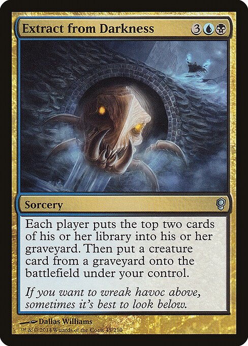 Extract from Darkness card from CNS #45