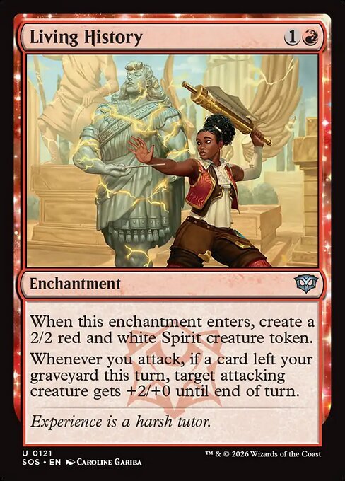 Living History card from SOS #121
