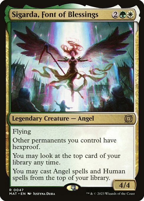Sigarda, Font of Blessings card from MAT #47