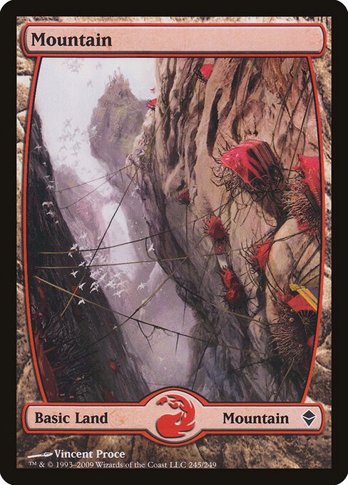 Mountain (245) - Full Art card from ZEN #245