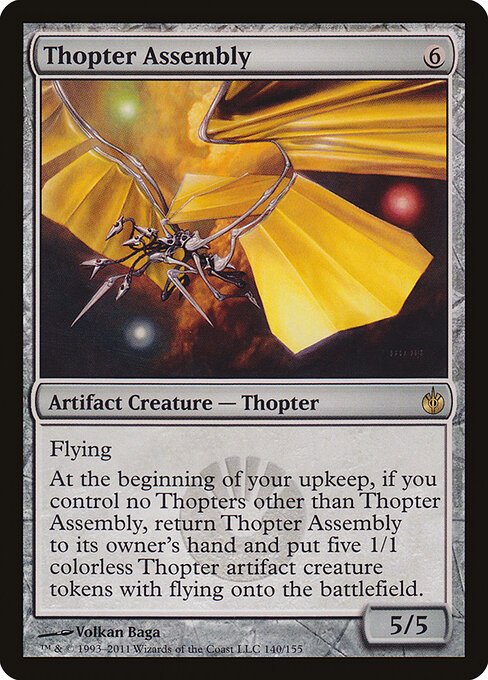 Thopter Assembly card from MBS #140