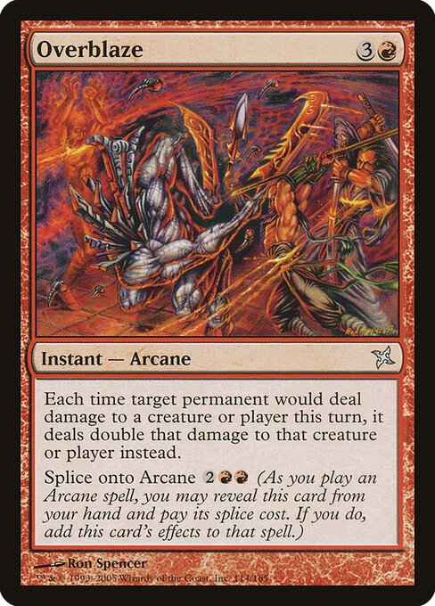 Overblaze card from BOK #114